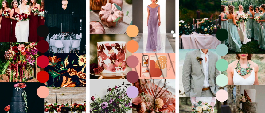 wedding color palettes